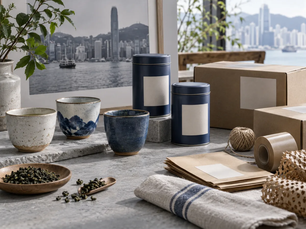 本地品牌產品與包裝的陳列，作為產品目錄及網店的情境示意